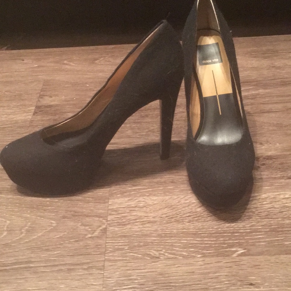 Black Suede Heels
